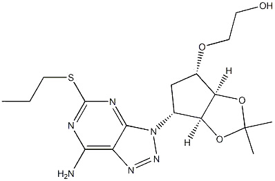 (1S,2S,3R,5S)-3-(7-氯-5-(丙硫基)-3H-[1,2,3]三唑并[4,5-D]嘧啶-3-基)-5-(2-羥基乙氧基)環戊烷-1,2-二醇