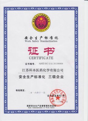 安全標準化證書（新）